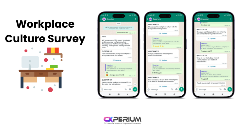 workplace culture whatsapp survey